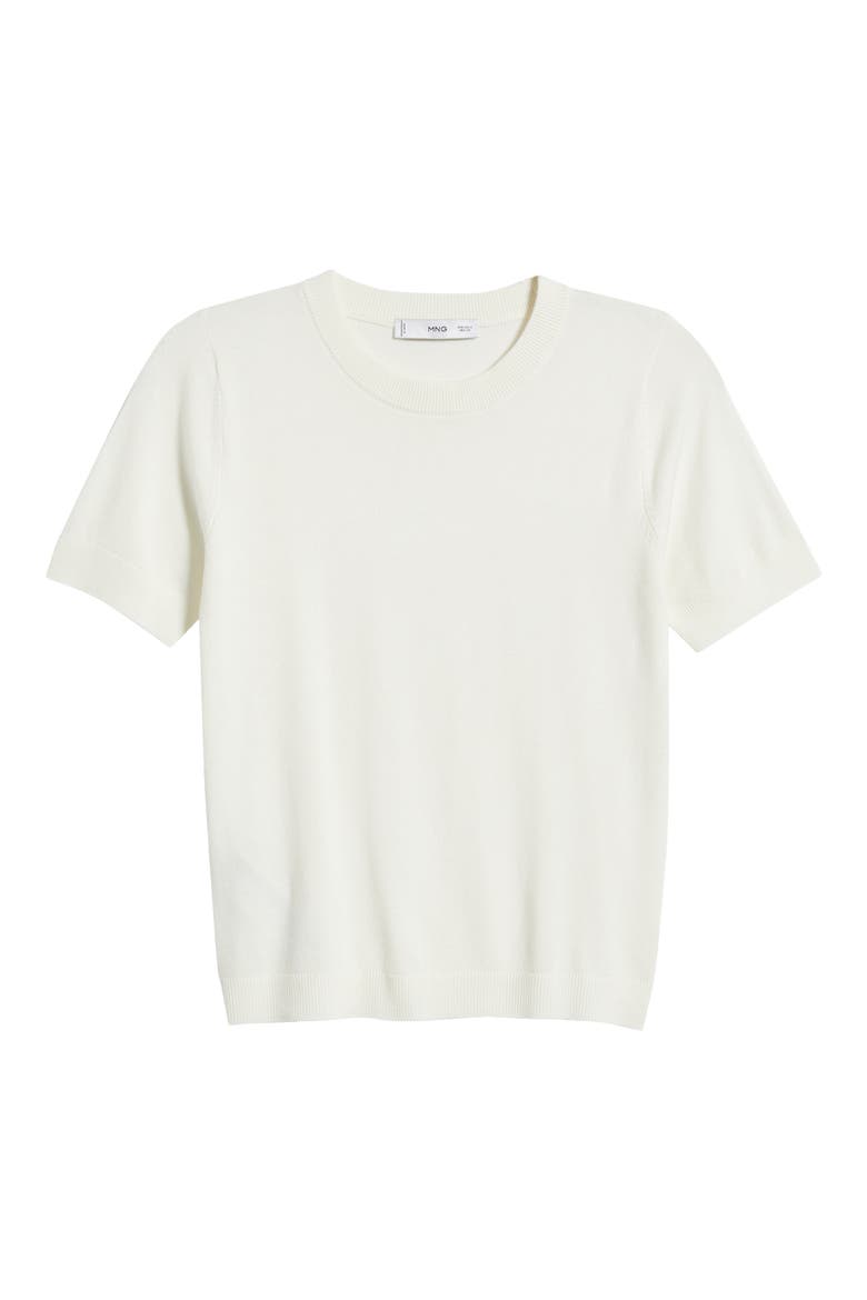 Short Sleeve Sweater, Alternate, color, LIGHT BEIGE