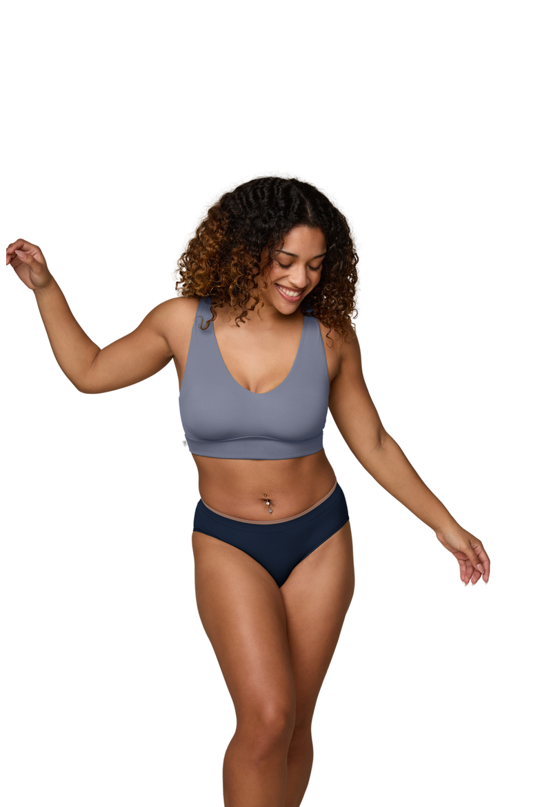 Bliss Bralette, Alternate, color, Steel