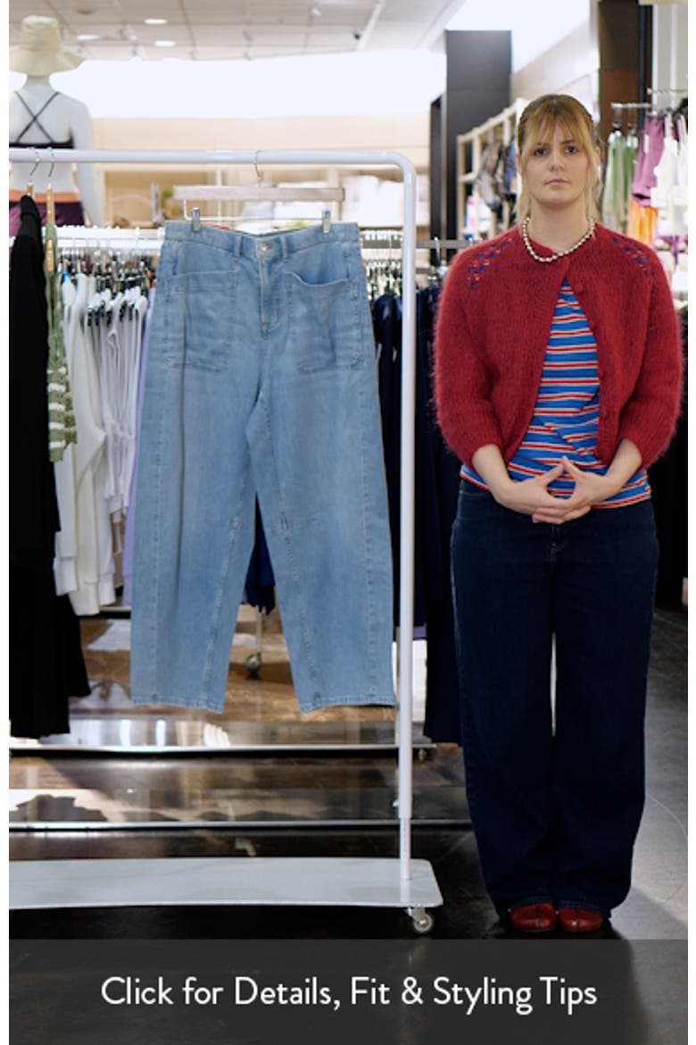 Lightweight High Waist Barrel Leg Jeans video