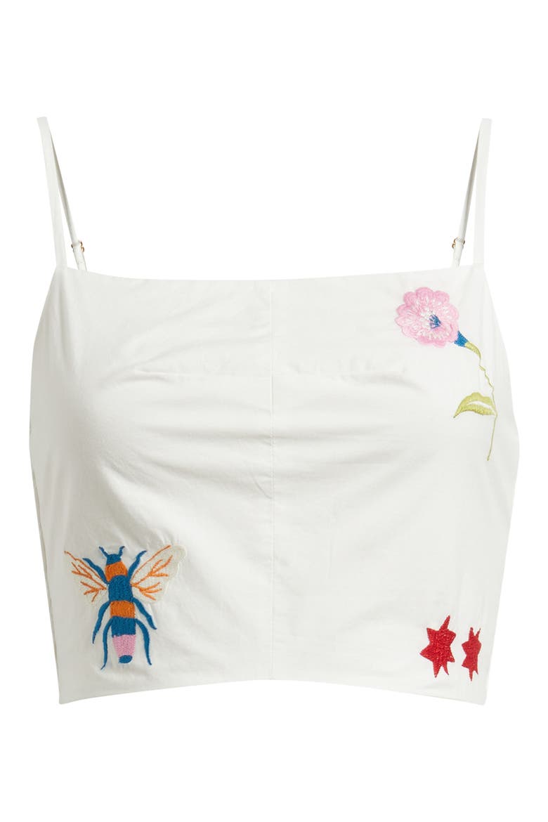 Sage Embroidered Organic Cotton Crop Tank, Alternate, color, MONTECITO EMBROIDERY MOTIF