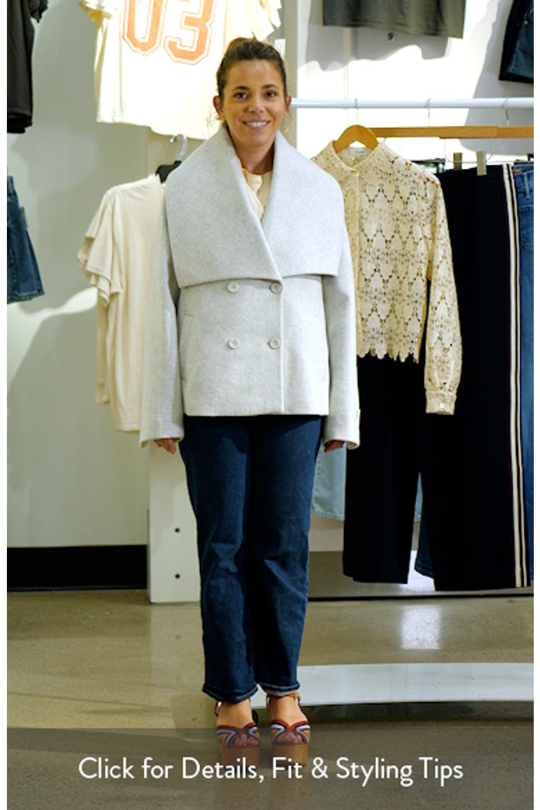 Tala Double Breasted Wool Blend Coat video