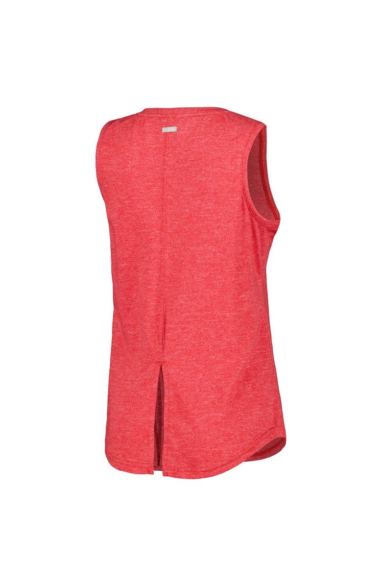 Columbia Women's Columbia  Scarlet Ohio State Buckeyes Cades Cape Omni-Wick Tri-Blend Tank Top, Alternate, color, 