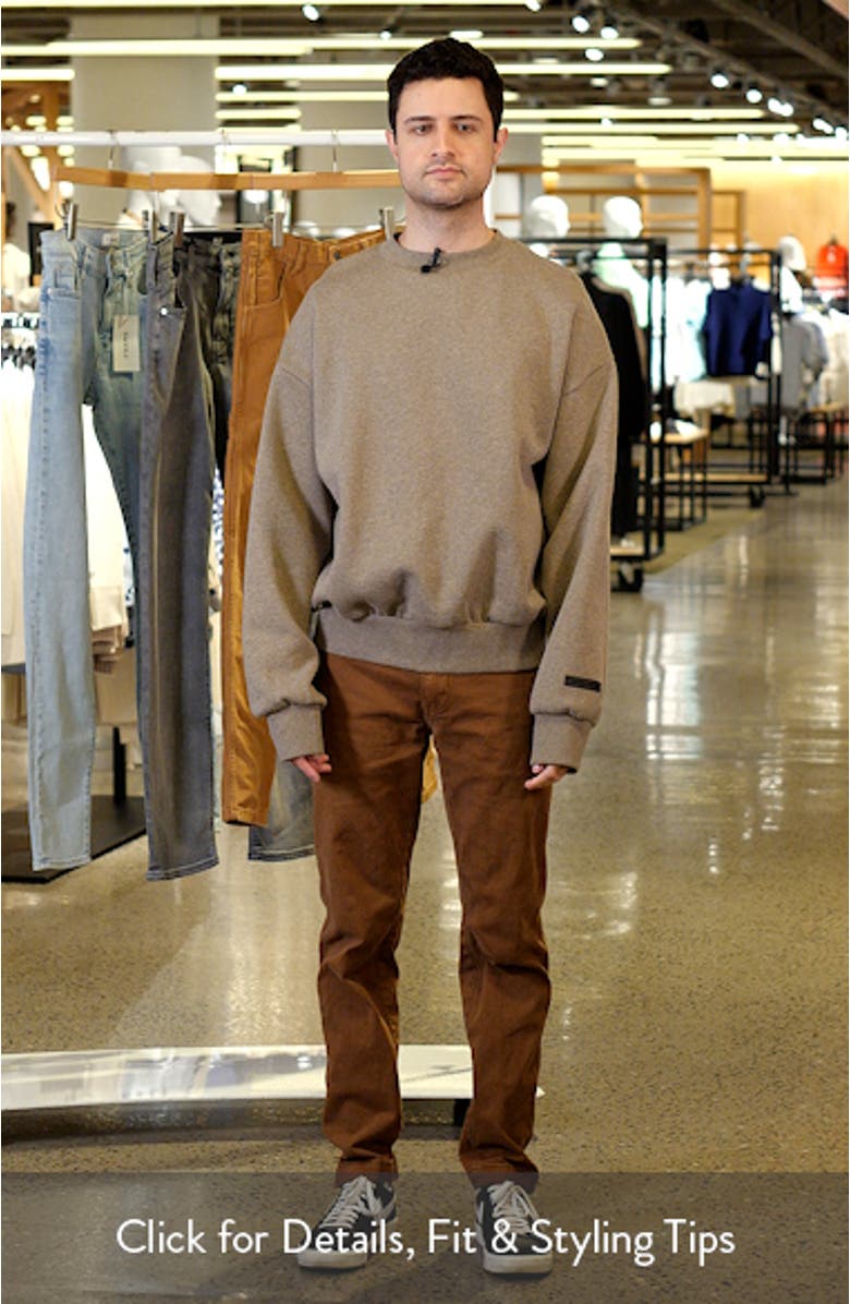 Classic Fit Fleece Sweatshirt, sales video thumbnail