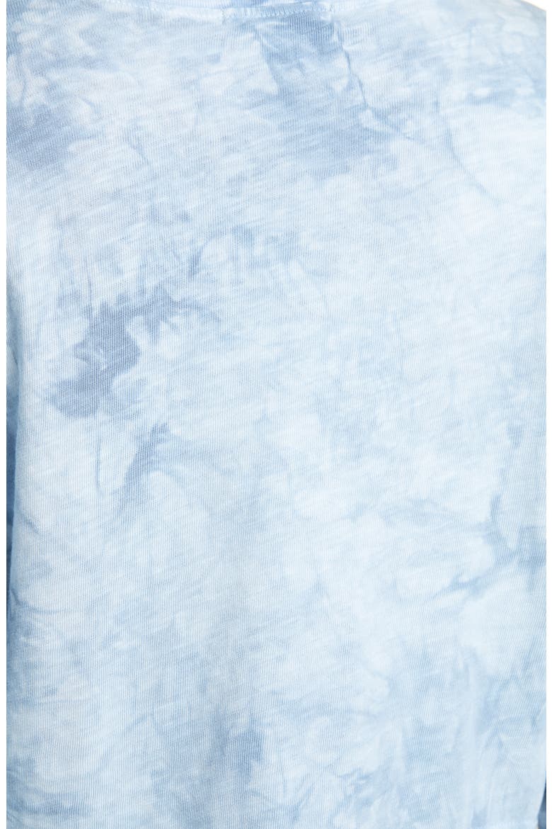 Tokyo Tie Dye Crop Tee, Alternate, color, AQUA CRYSTAL