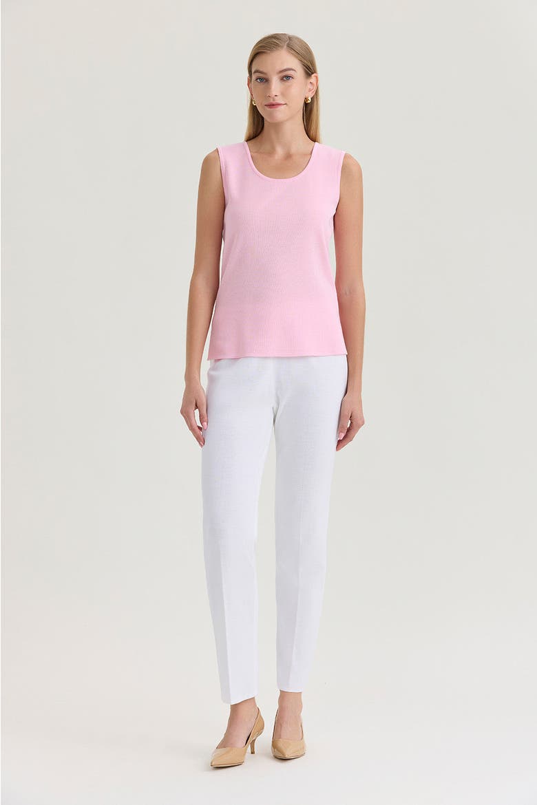 Mid Length Scoop Neck Knit Tank, Alternate, color, Perfect Pink