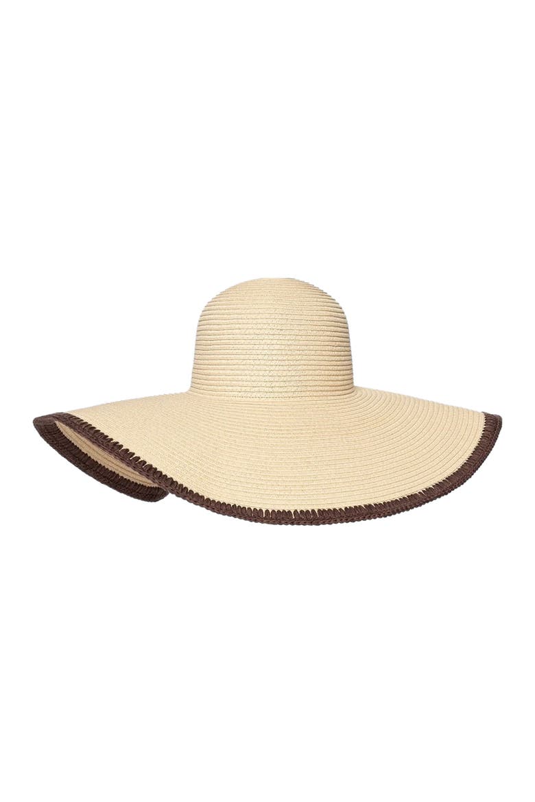 Sandrine Raffia Oversized Sun Hat, Alternate, color, Natural
