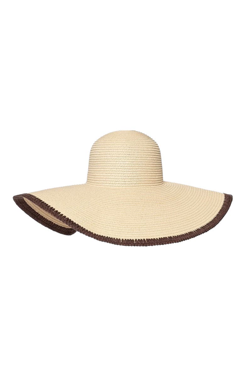 Manière De Voir Sandrine Raffia Oversized Sun Hat, Alternate, color, Natural