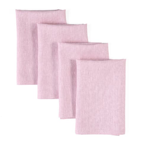 Linen Dinner Napkins Set of 4, 20 x 20" - Athena