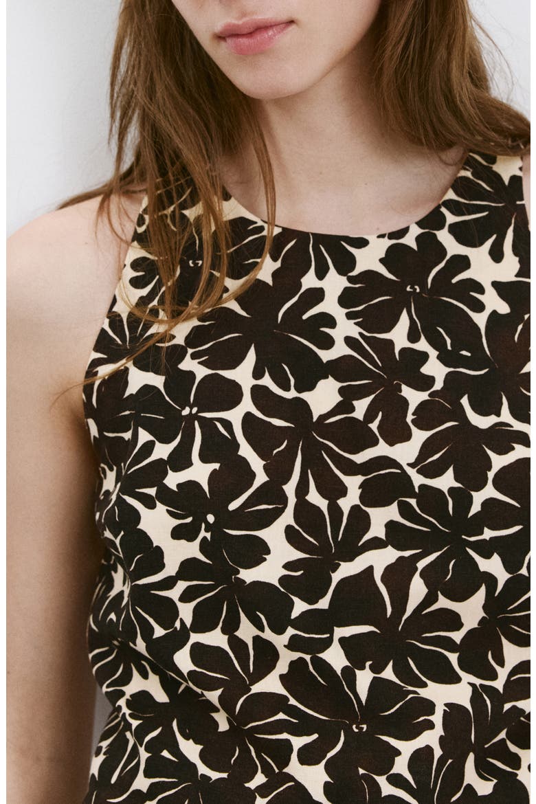 Floral Crop Tank, Alternate, color, ECRU