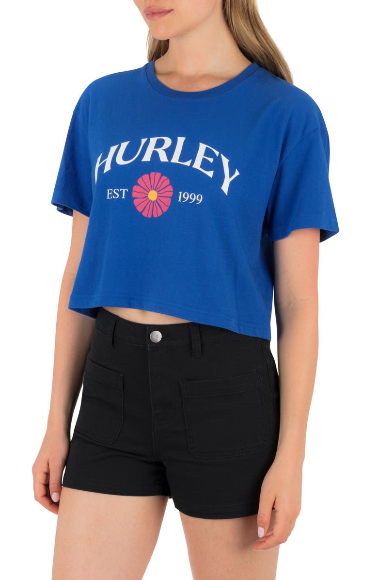 Hurley Fine Establishment Cotton Graphic T-Shirt, Alternate, color, Ocean Blue