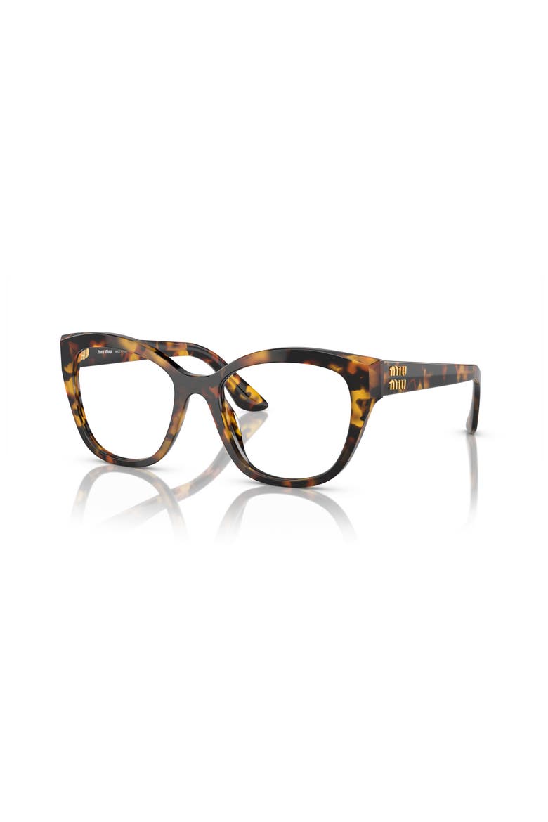 54mm Square optical glasses, Main, color, Tortoise