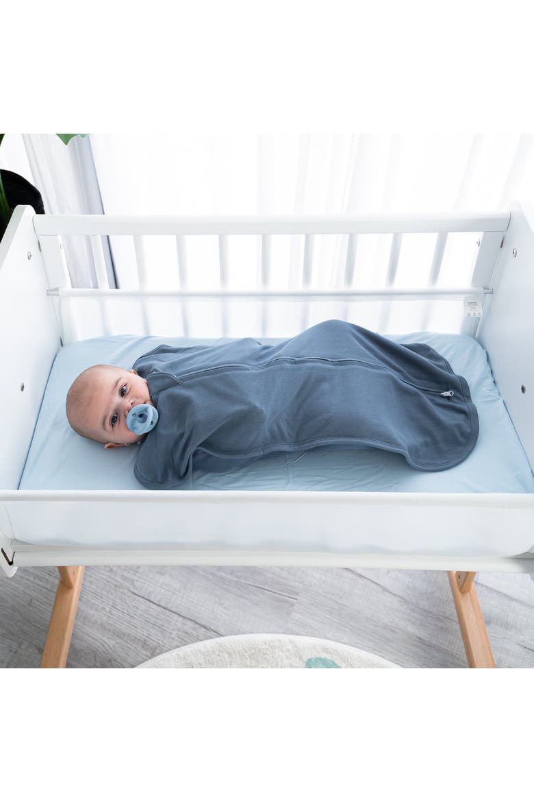 Easy Zipper Swaddle Blankets, Alternate, color, Nomadic Blue, Azul
