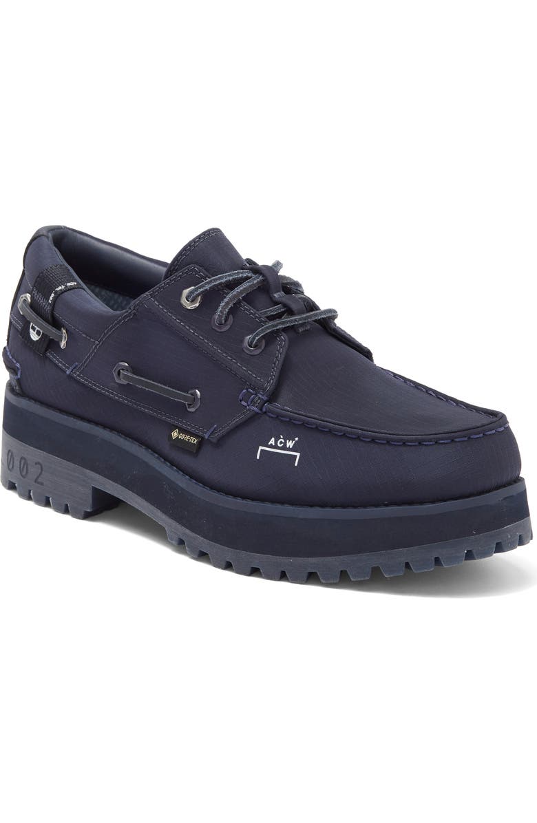 Timberland A-COLD-WALL Gore-Tex<sup>®</sup> Waterproof Lug Sole Boat Shoe, Main, color,