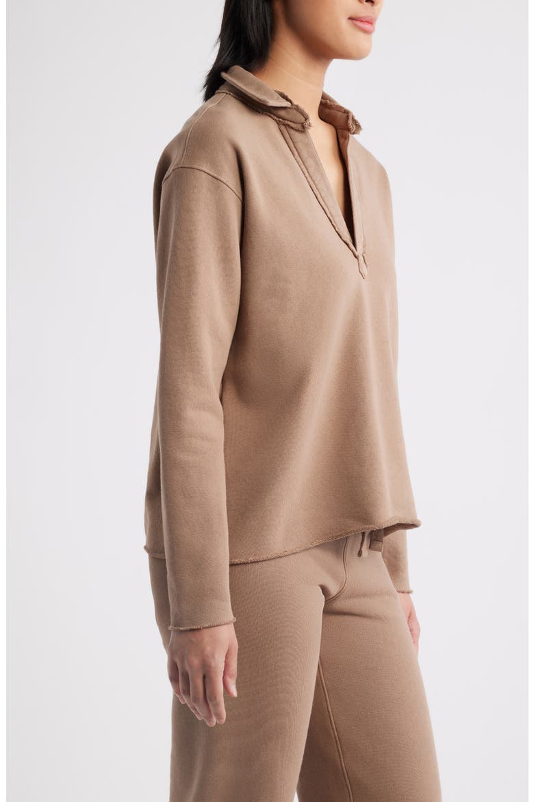 Patrick Popover Henley Sweatshirt, Alternate, color, TOASTED