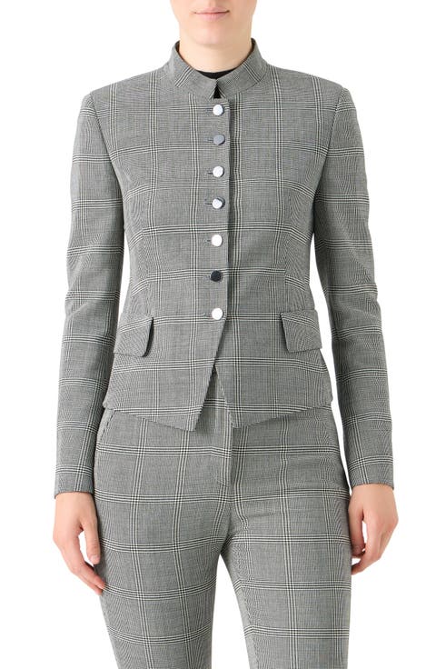Deva Check Stretch Wool Jacket