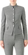 Akris Deva Check Stretch Wool Jacket