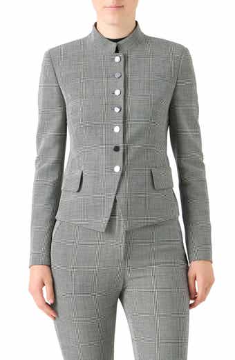 Deva Check Stretch Wool Jacket