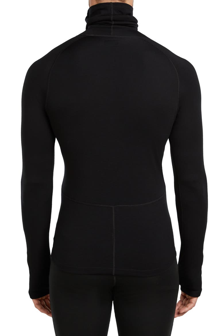 300 Polar MerinoFine Turtleneck Top, Alternate, color, BLACK