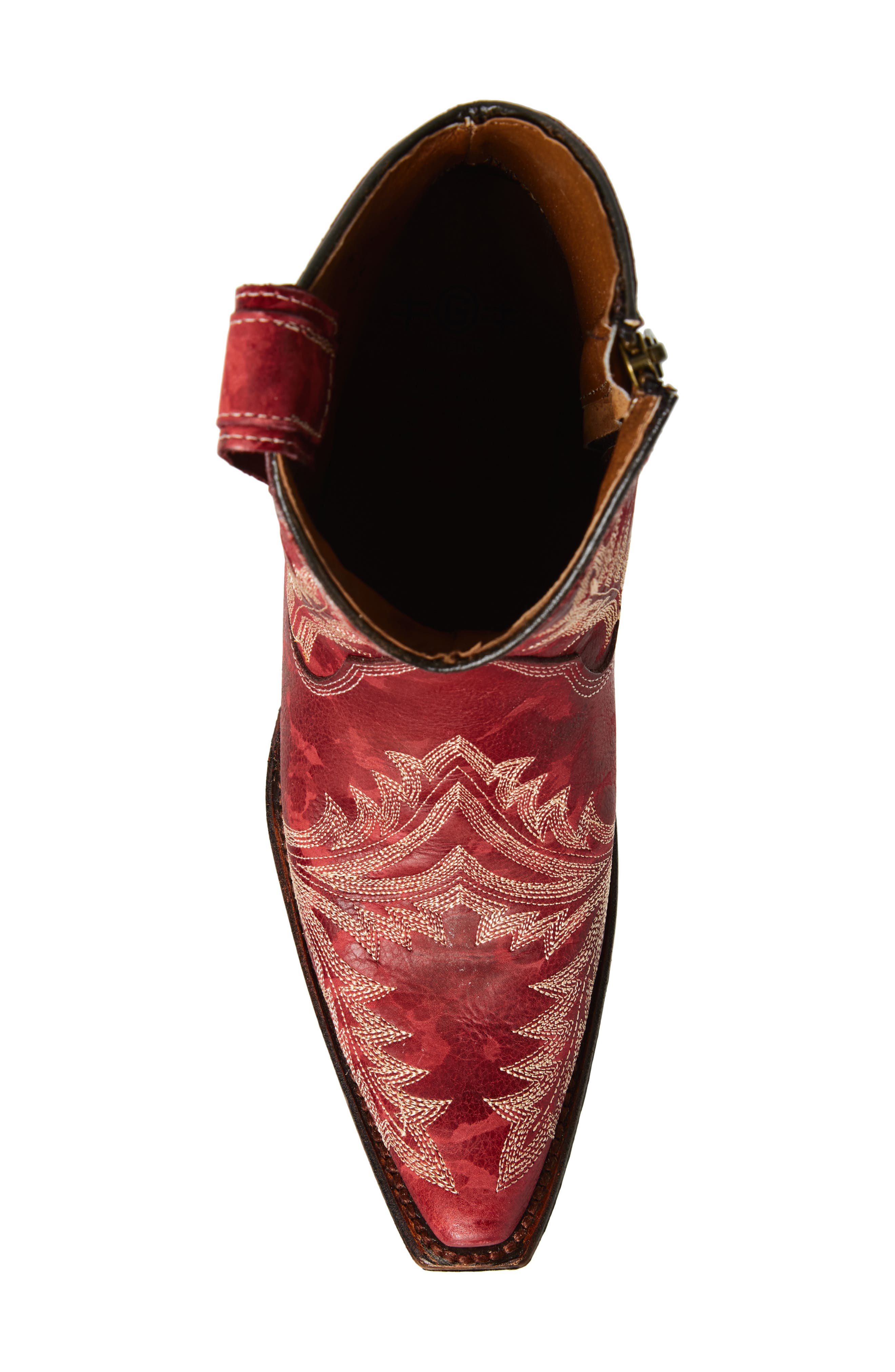CIRCLE G Embroidered Western Boot, Alternate, color, Red