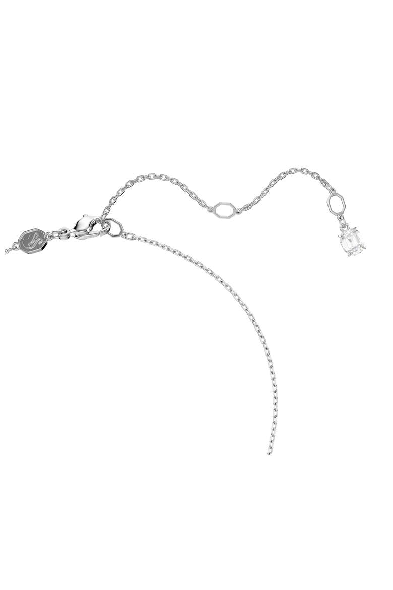 Matrix Knot Pendant Necklace, Alternate, color, WHITE/ SILVER