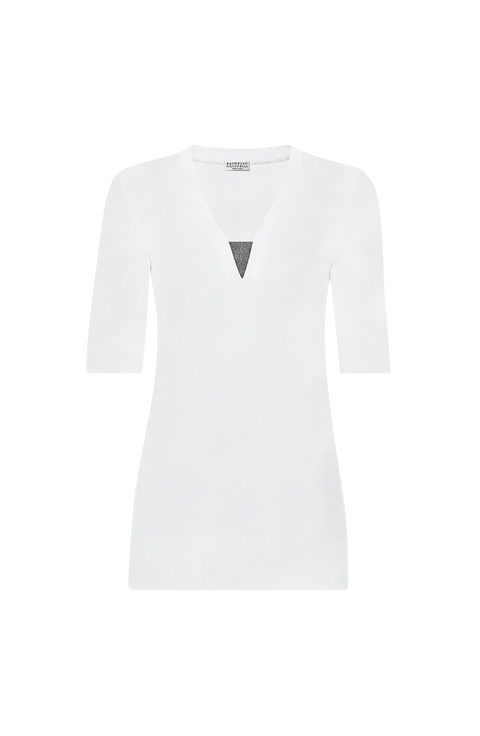 Ribbed jersey T-shirt