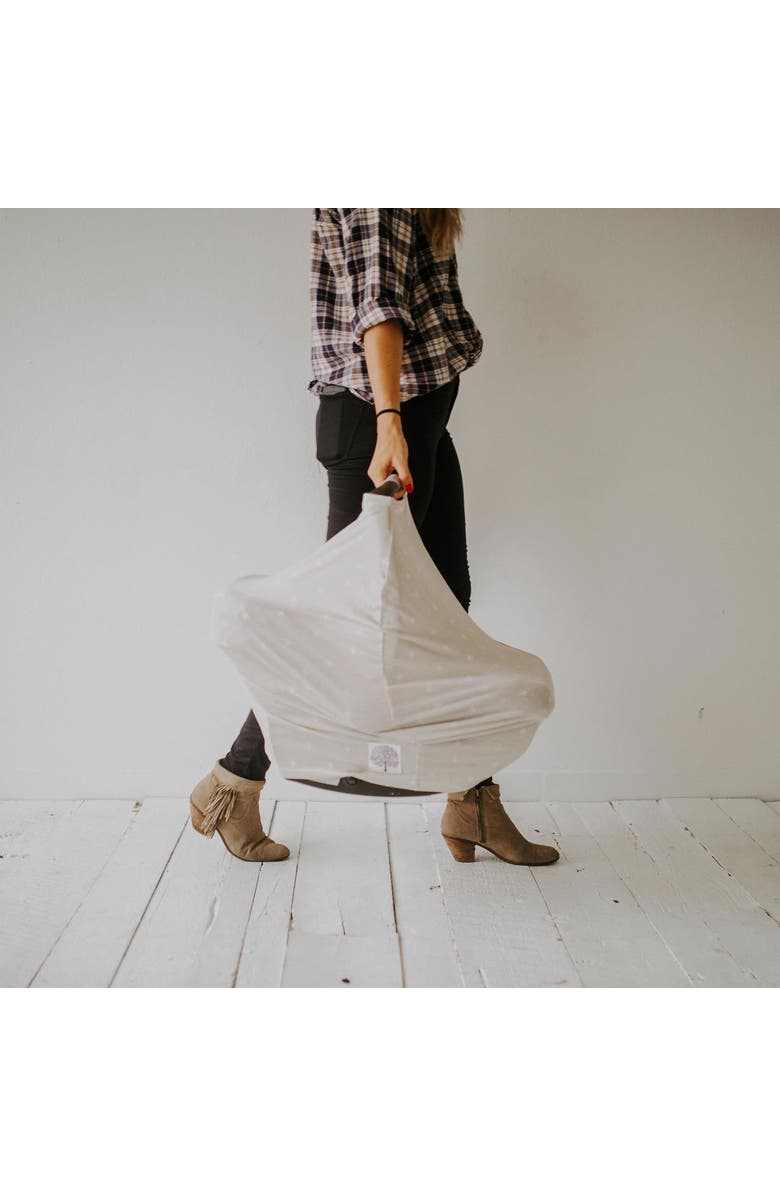 Parker Baby Co. Multi-Use Cover, Alternate, color, Gray/White Stripes