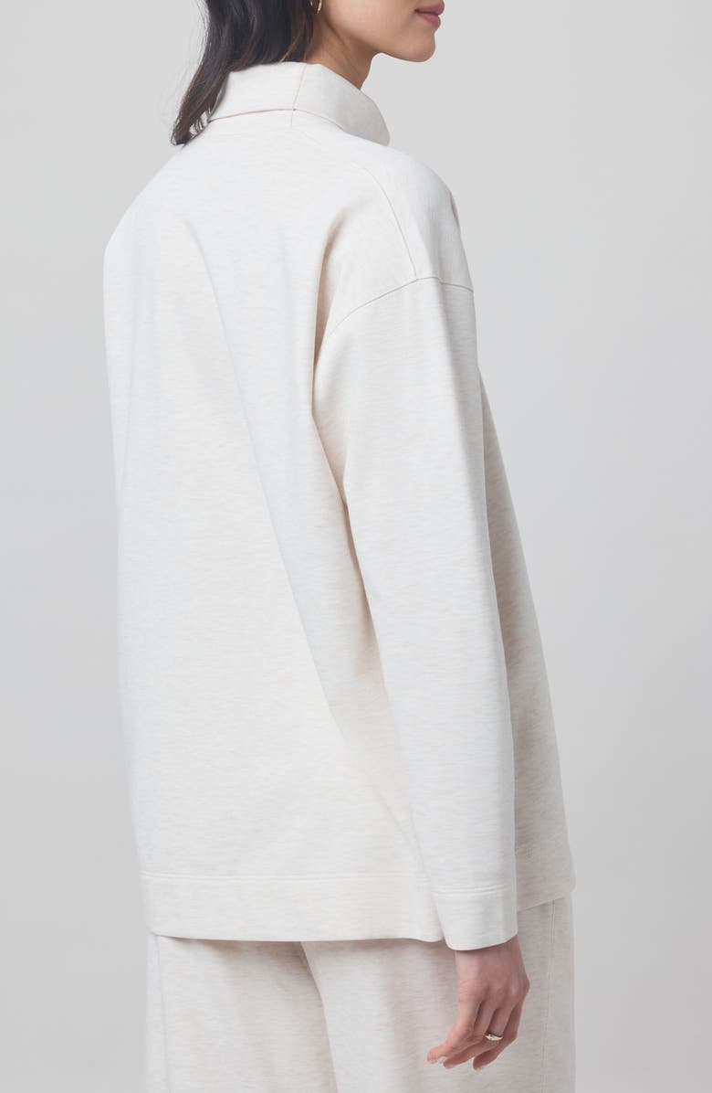 Splendid x @cellajaneblog Interlock Turtleneck Sweatshirt, Alternate, color, Snow Heather