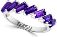EFFY Purple Amethyst Baguette Stacking Ring