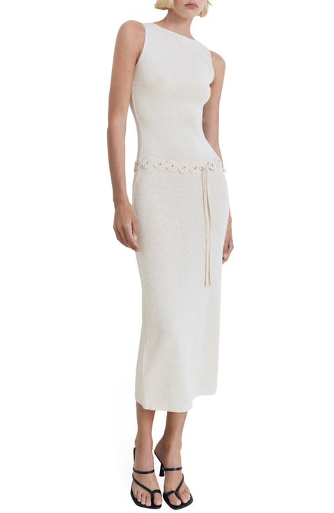 Belted Knit Maxi Dress