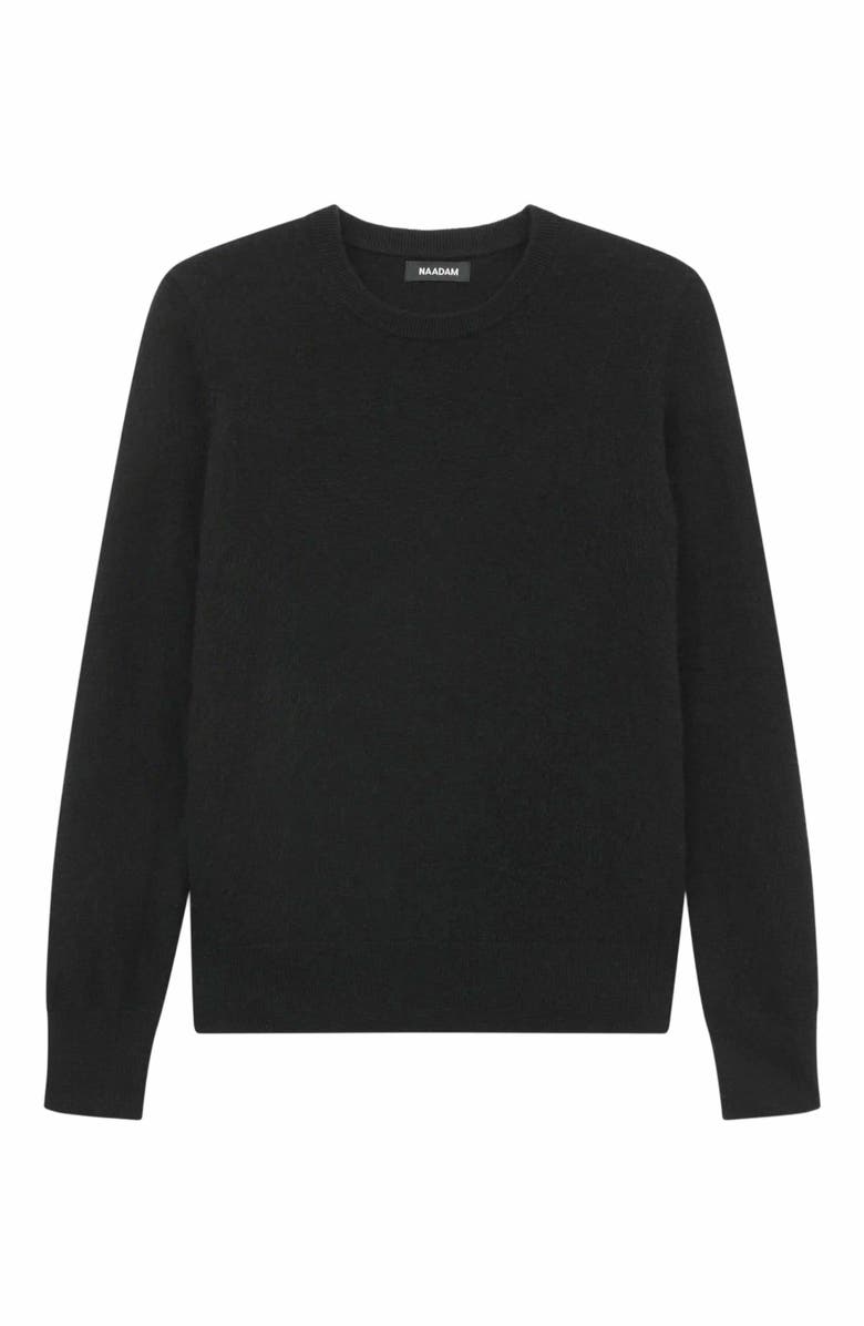 NAADAM The Original Cashmere Sweater, Alternate, color, Black