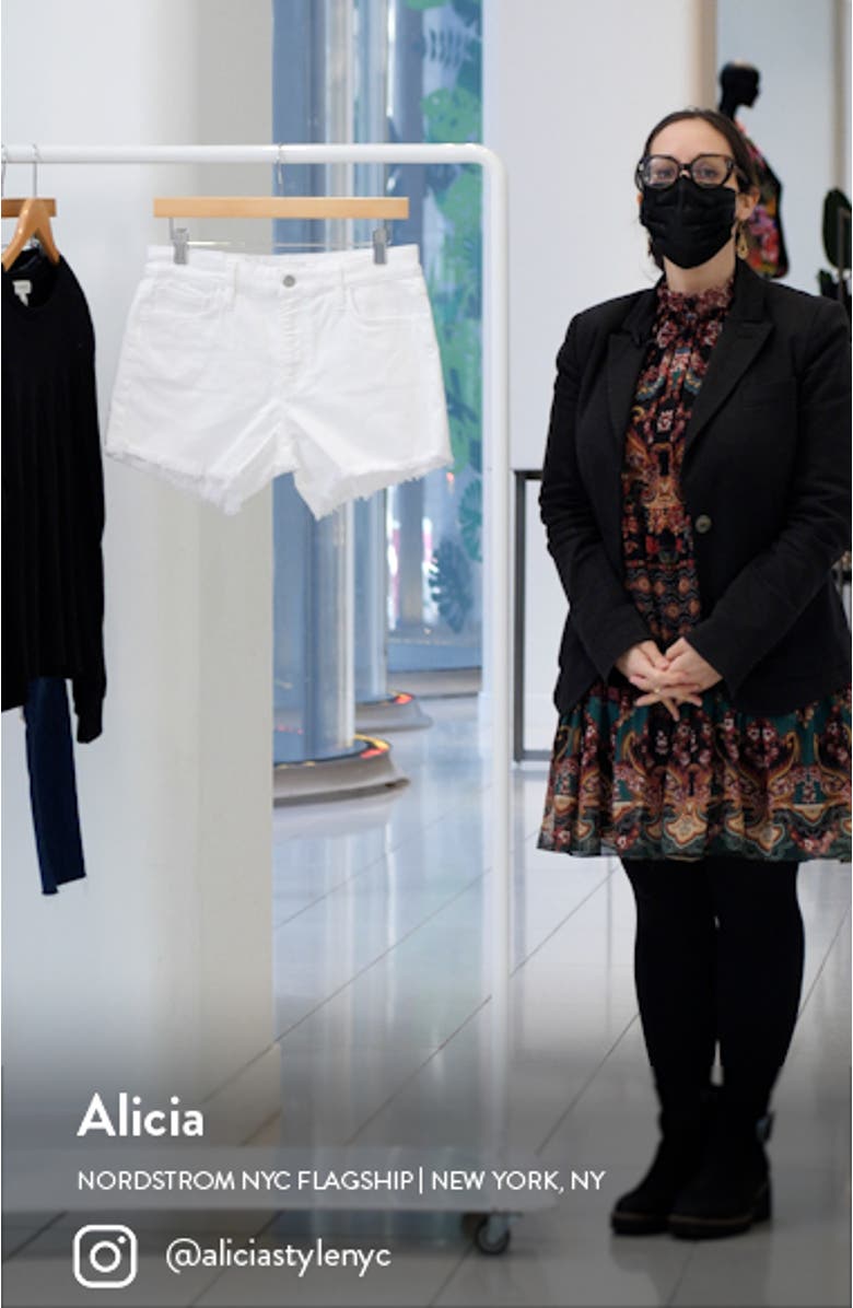 The Ozzie Fray Hem Cutoff Jean Shorts, sales video thumbnail