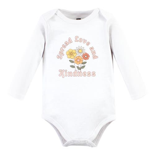 Hudson Baby Little Soft Cotton Long-sleeve One-piece 3pk