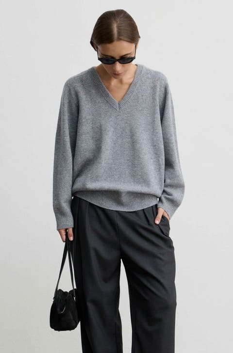 Wool V Neck Sweater