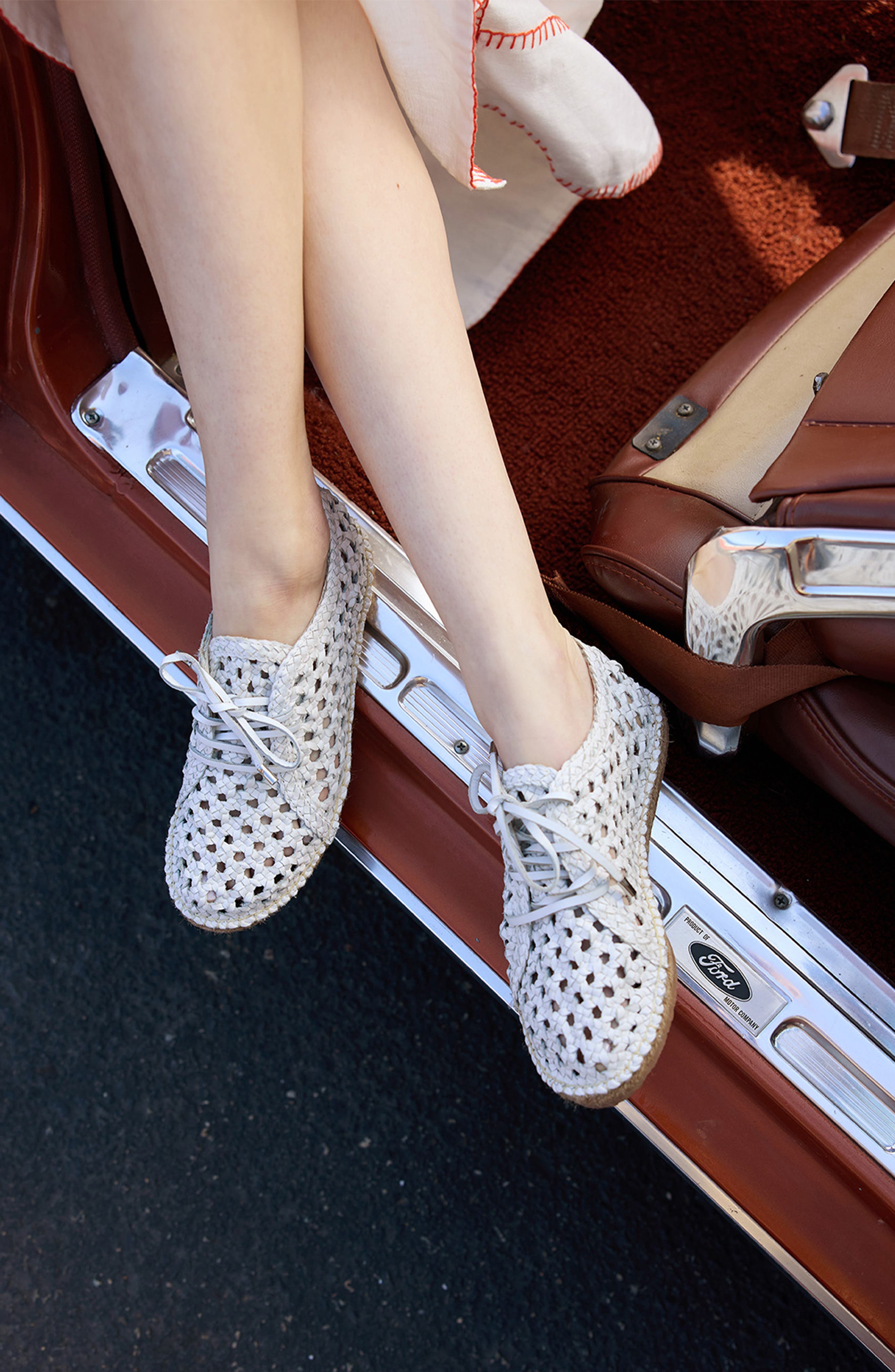 Seychelles Gemini Woven Espadrille, Alternate, color, White