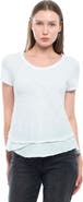 WILT Clothing Short Sleeve Mock Layer Tee