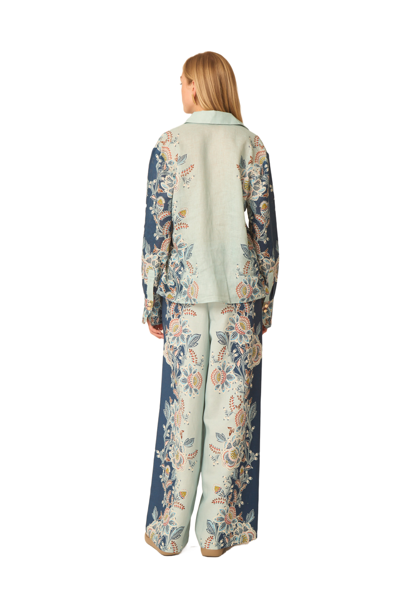 Gilner Farrar Haylo Blouse, Alternate, color, Floral Vines