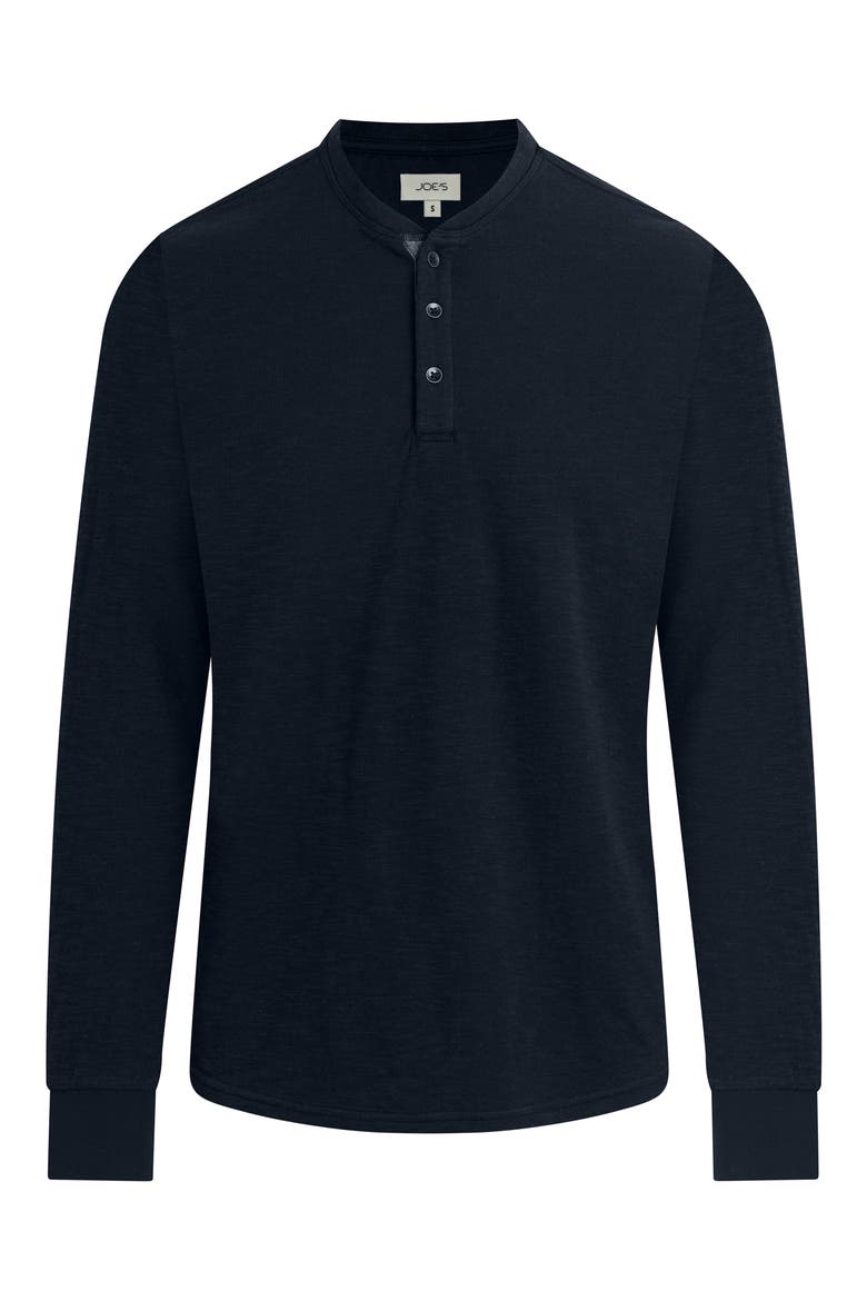 Double Face Thermal Henley Shirt, Alternate, color, TRUE NAVY