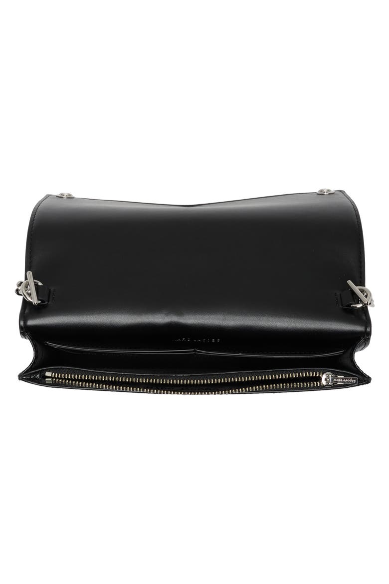 Party On Saffiano Wallet On a Chain, Alternate, color, BLACK