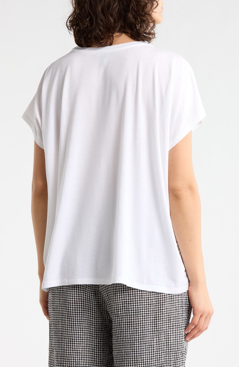Eileen Fisher Boxy Crewneck Top, Alternate, color, White