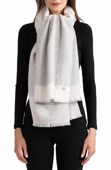 Bruno Magli Plaid Cashmere Scarf