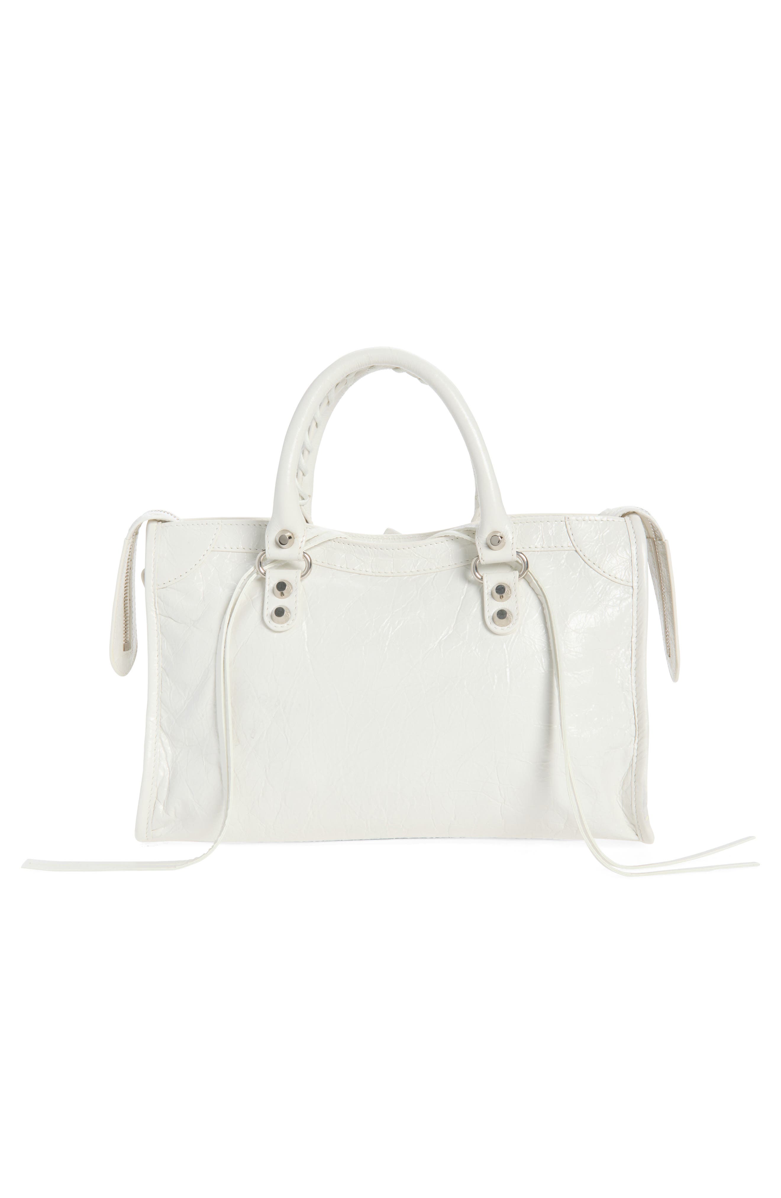 Small Le City Leather Handbag, Alternate, color, 9104 OFF WHITE
