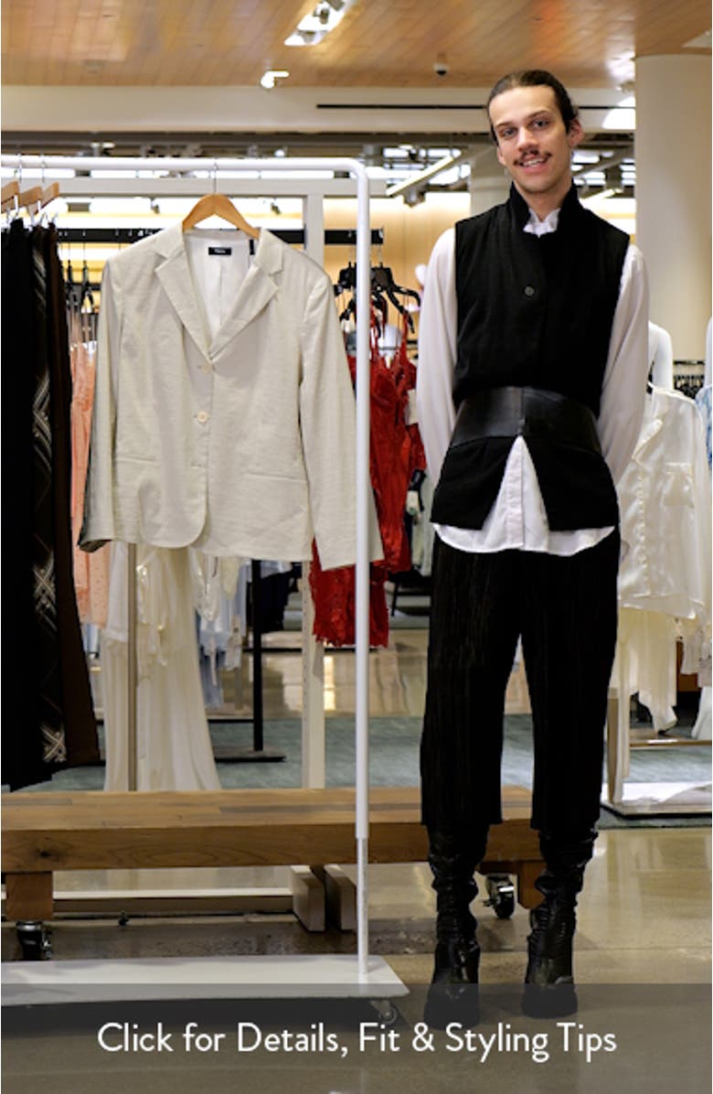 Shrunken Linen Blend Jacket, sales video thumbnail