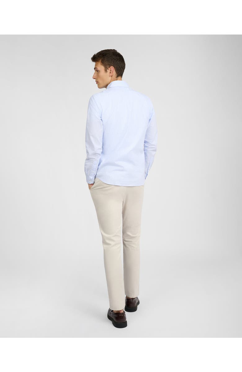 Onia Oxford Long Sleeve Button Down, Alternate, color, Light Blue/Whit