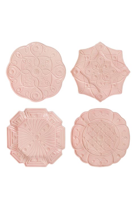 Jardins du Monde Set of 4 Dessert/Salad Plates