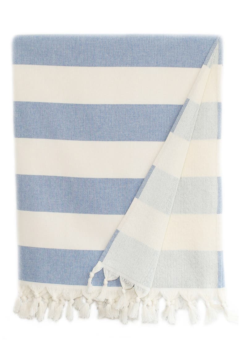 'Patara' Turkish Pestemal Towel, Main, color, ROYAL BLUE