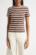 Veronica Beard Pruitt Stripe Rib T-Shirt