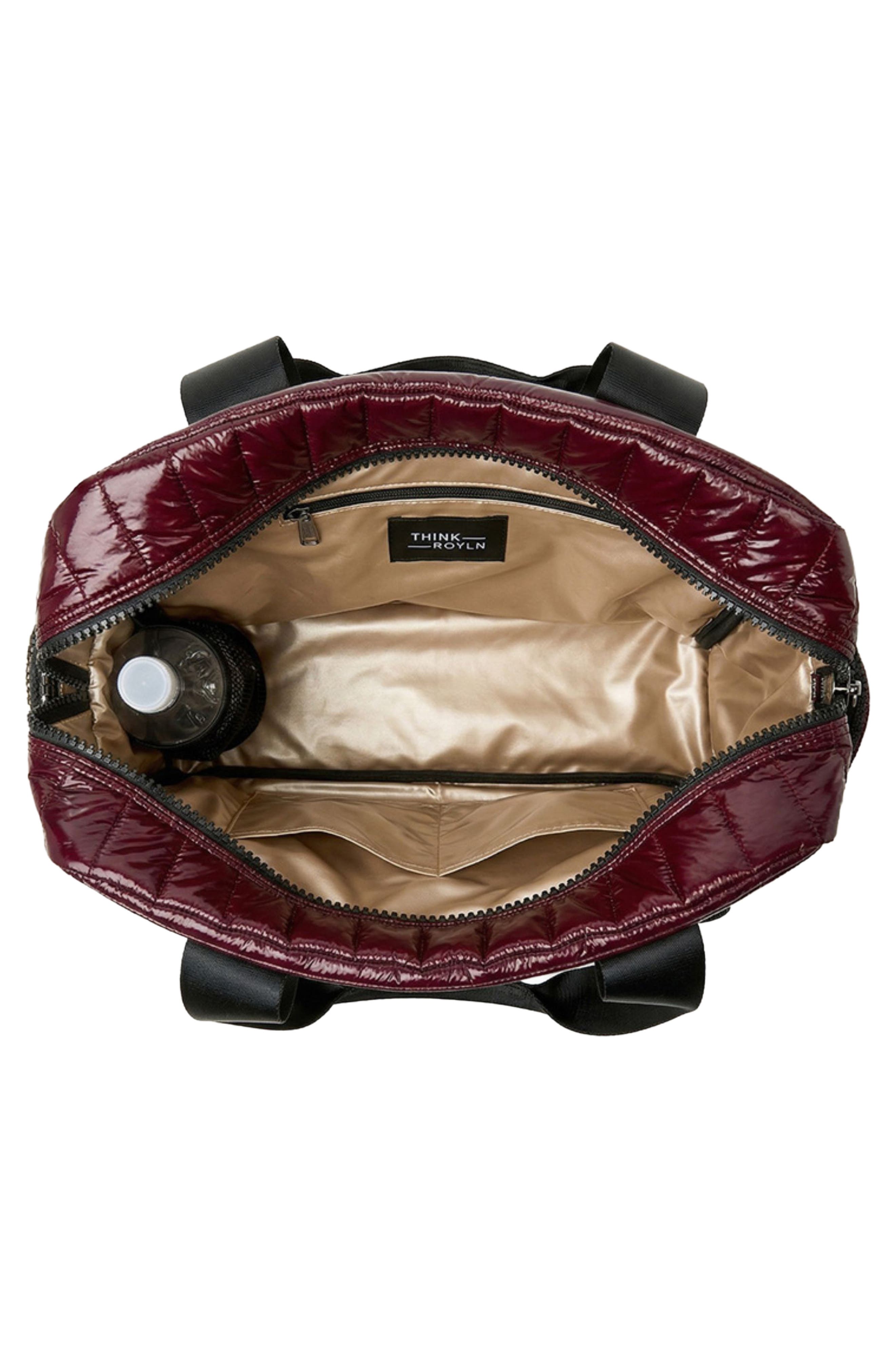 Voyager Travel Bag, Alternate, color, GLOSSY DEEP BURGUNDY
