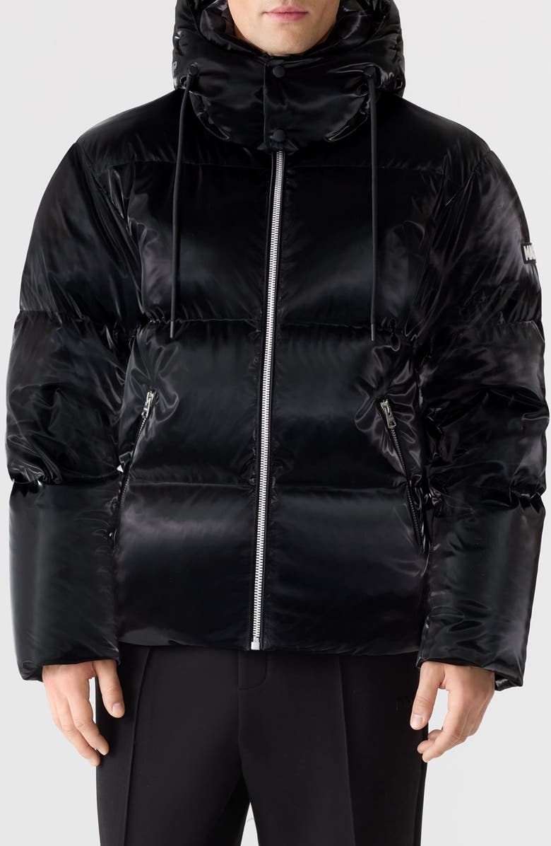Mackage Kent-Glo Down Puffer Jacket, Main, color, Black