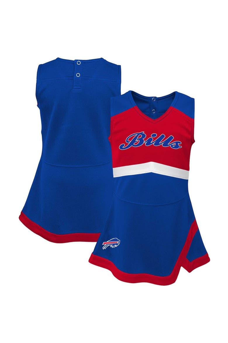 Girls Infant Royal Buffalo Bills Cheer Captain Jumper Dress, Main, color, Royal