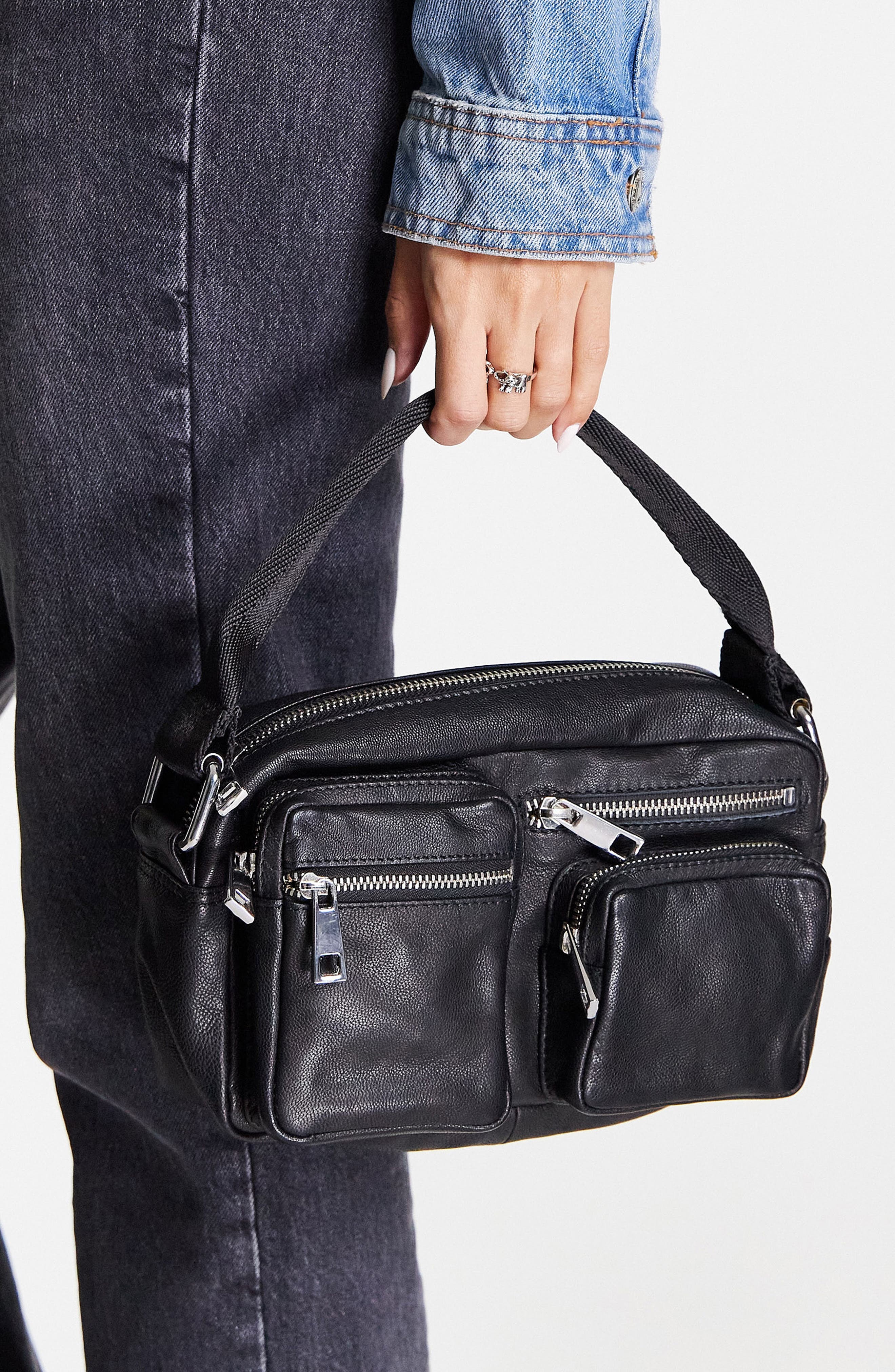 TOPSHOP GENUINE LEATHER BACK PACK SIZE 27X20X15 Topshop | Bags | Topshop Backpack | Poshmark main image 4